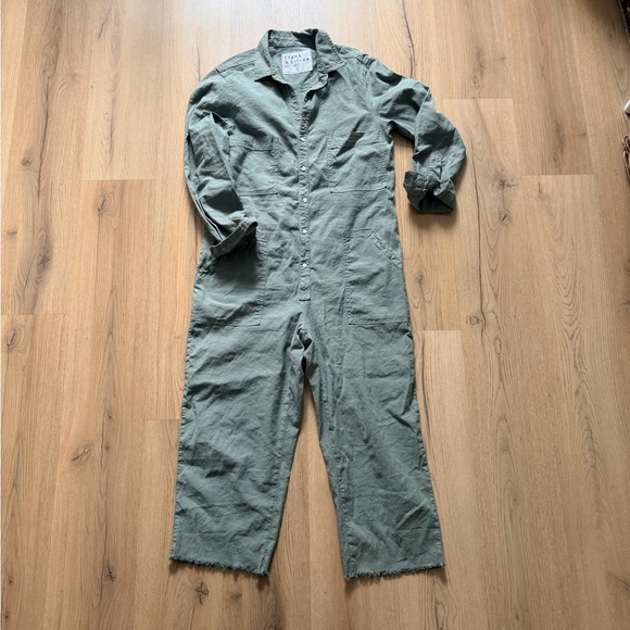 Frank & Eileen Pants - Frank and Eileen Northern Ireland Jumpsuit in Sage